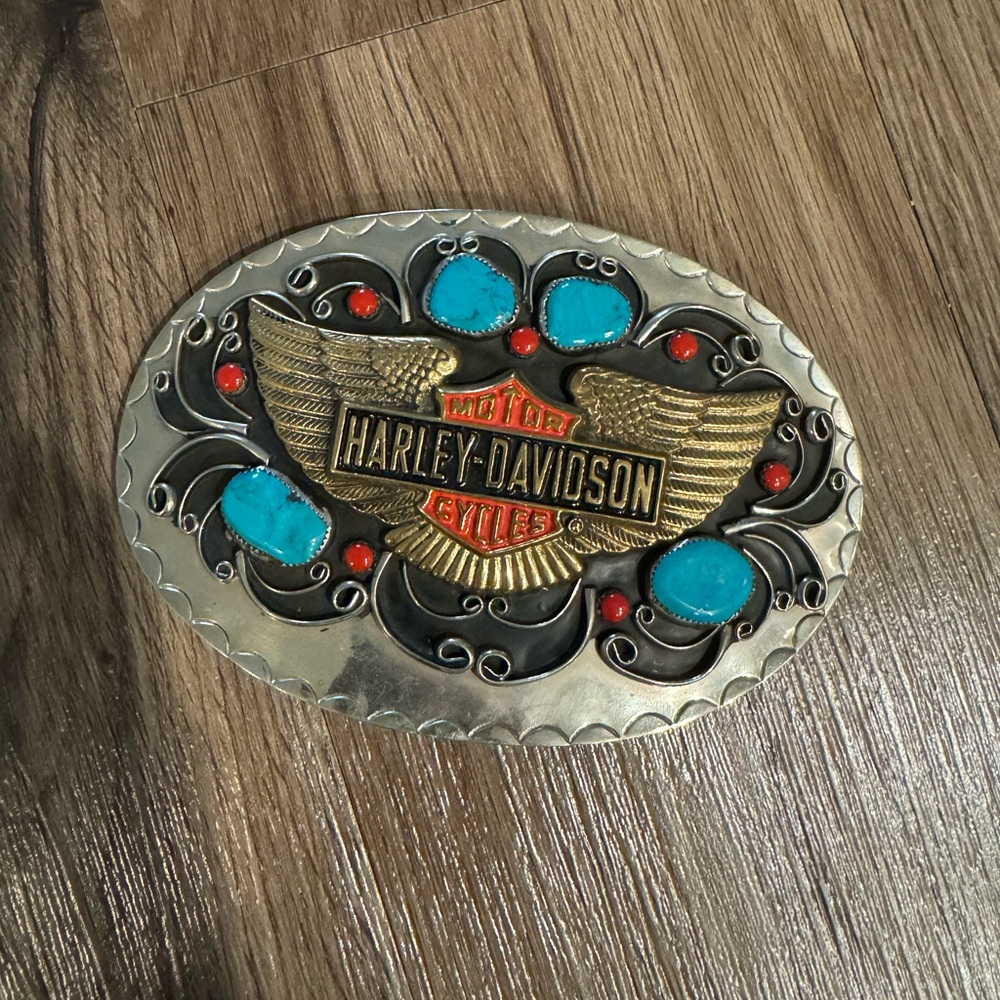 Vintage Harley Davidson belt buckle